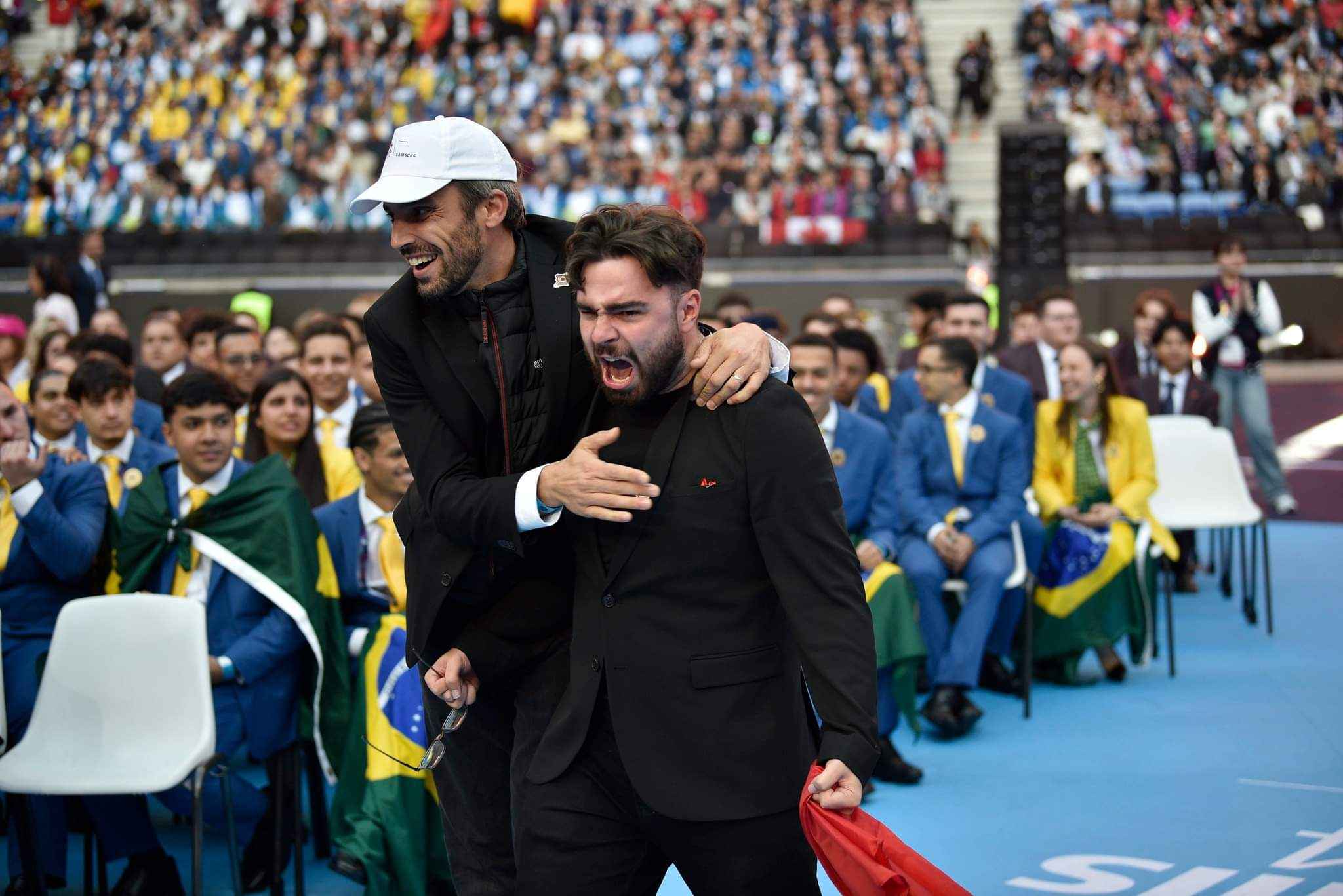 Logan Hendryckx, lors de l'annonce de sa médaille d'excellence aux WorldSkills 2024 à Lyon